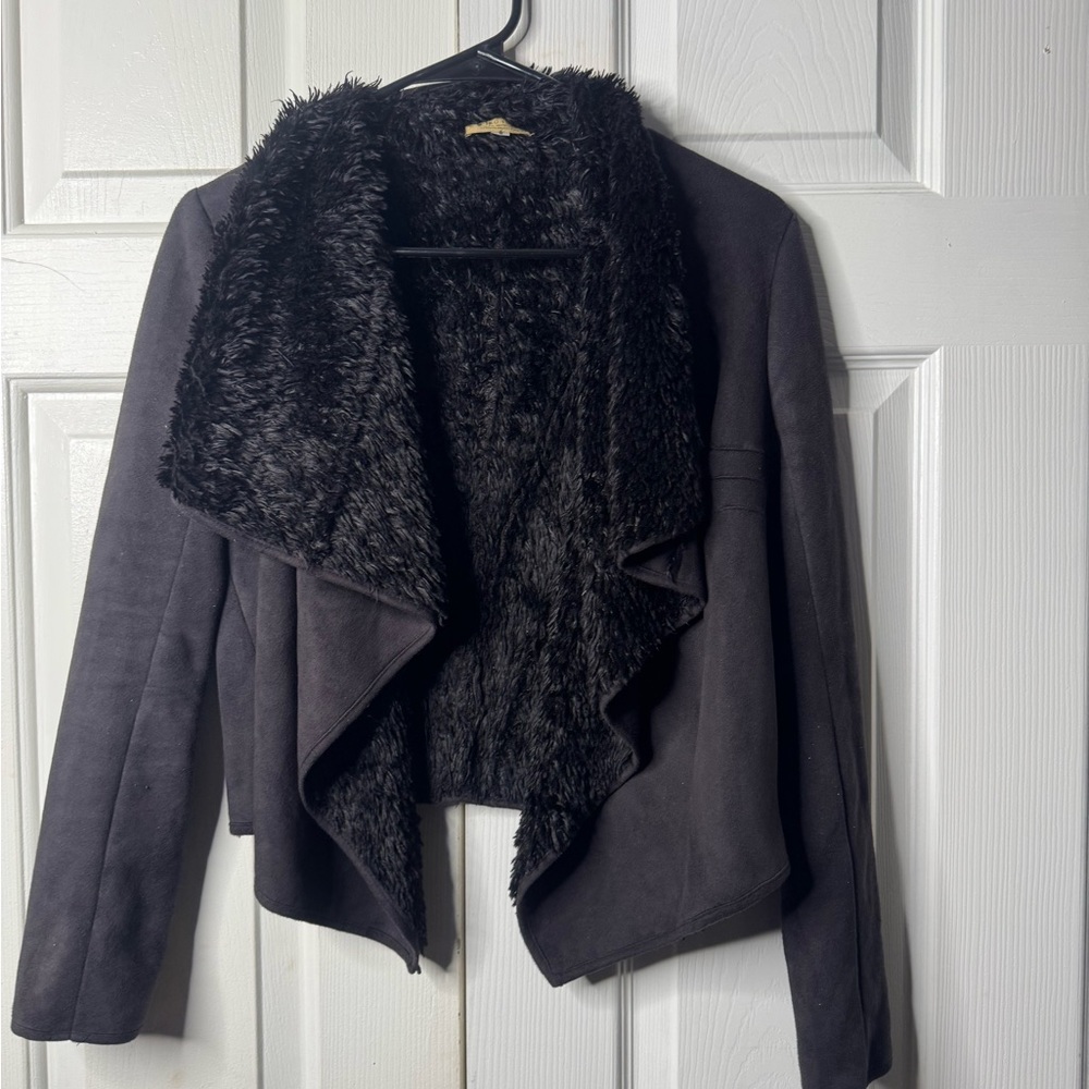 Piko 1988 Black Faux Fur Lined Jacket - Picture 5 of 14